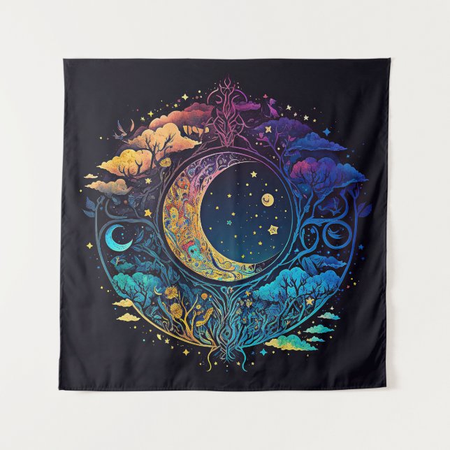 Moon Dreams Tapestry (Front)