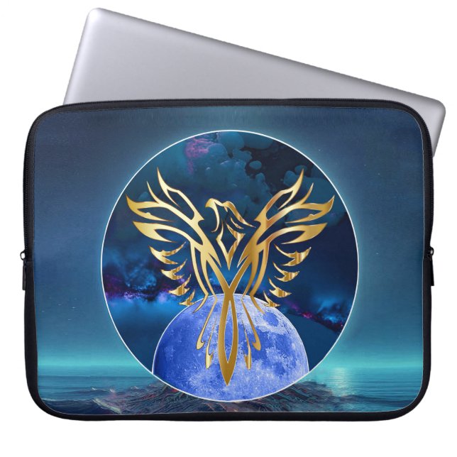 Moon Eagle Laptop Sleeve (Front)