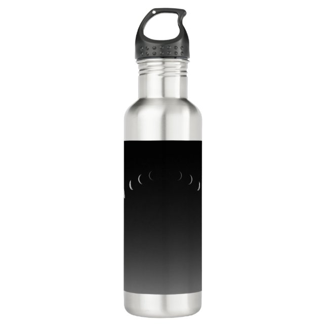 Moon eclipse phase  710 ml water bottle (Front)