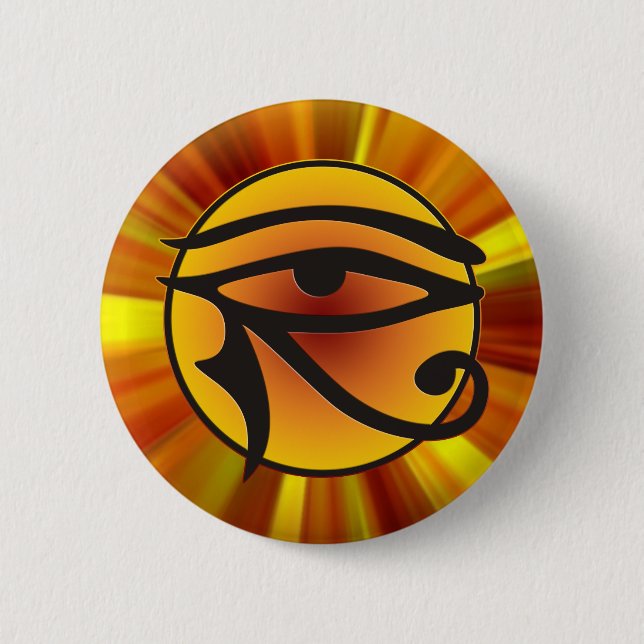Moon Eye Of Horus 2 Inch Round Button (Front)