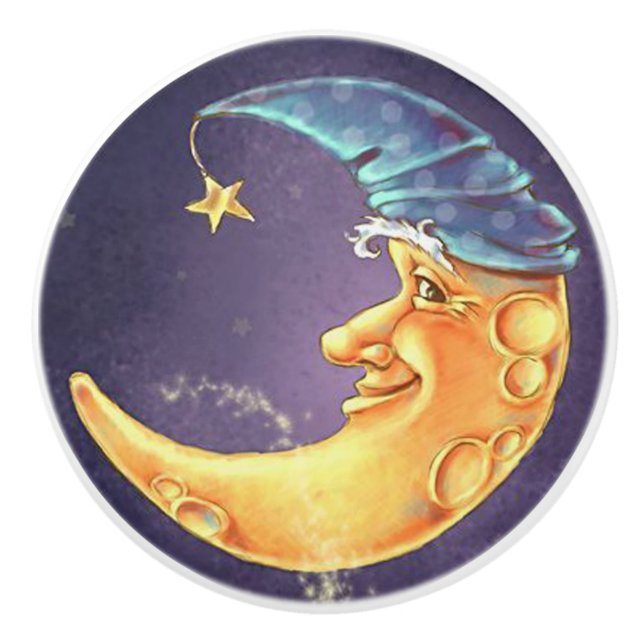 Moon Face Door or Drawer Pulls (Front)