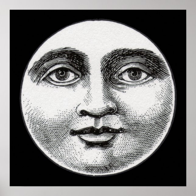 Moon Face Poster (Front)