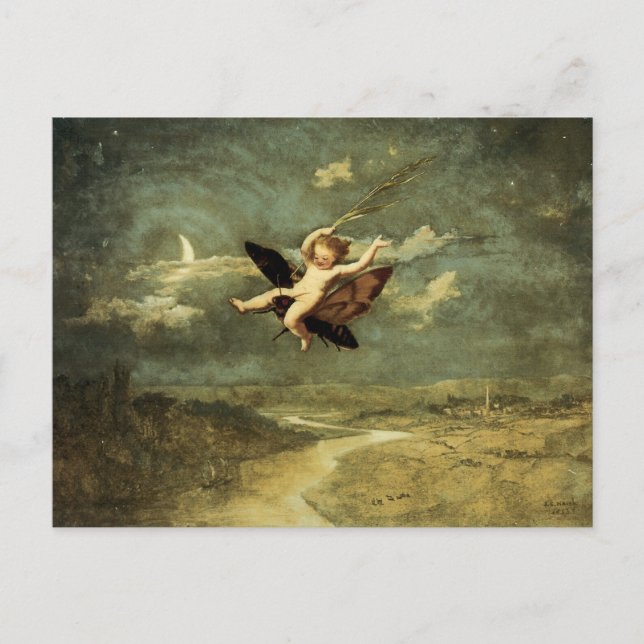 "Moon Fairies II" by John Naish Postcard (Front)