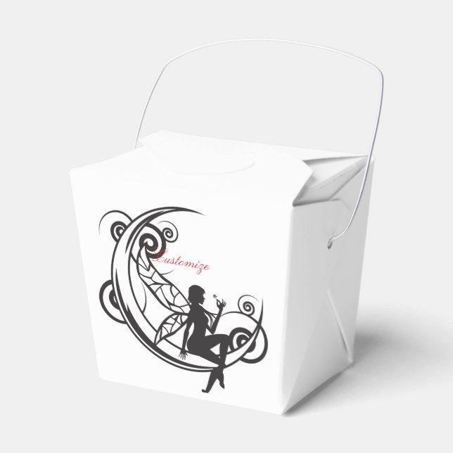 Moon Fairy Silhouette Thunder_Cove Favor Box (Front Side)