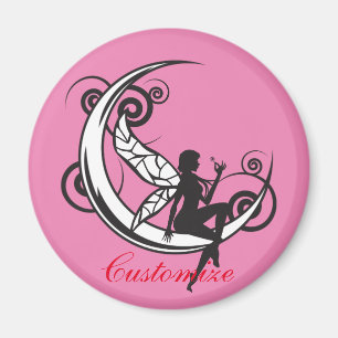 Moon Fairy Silhouette Thunder_Cove Magnet