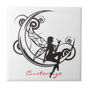 Moon Fairy Silhouette Thunder_Cove Tile