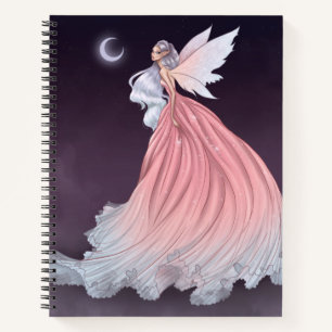 Moon Fairy Spiral Notebook