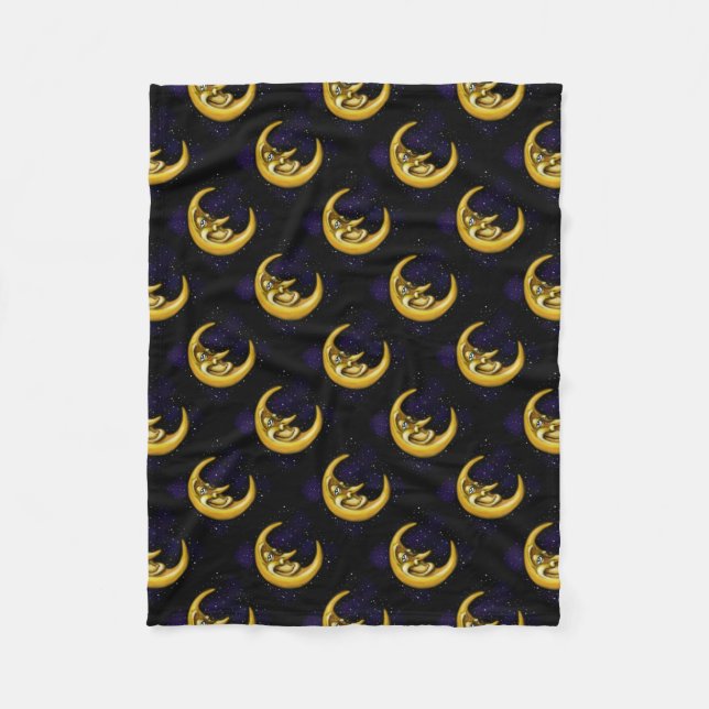 Moon Fleece Blanket (Front)