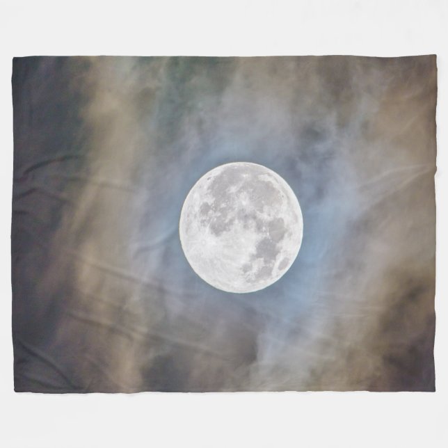 MOON FLEECE BLANKET (Front (Horizontal))