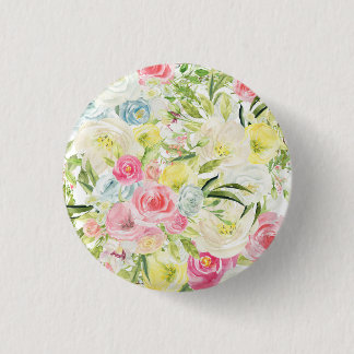 Moon Flower 1 Inch Round Button