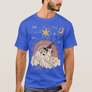 Moon For Halloween, Haunted Groovy Floral, Cute Gh T-Shirt