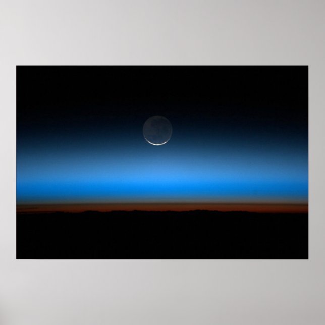 Moon From Space Canvas Print (Front)