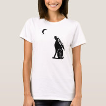 Moon Gazing Hare Ladies Light Tee