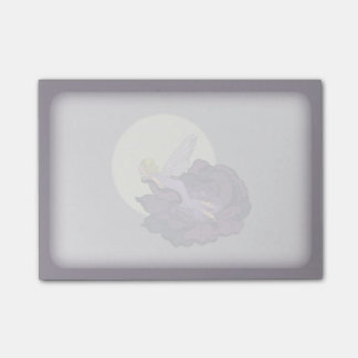 Moon Gazing Purple Flower Fairy Evening Sky Post-it Notes