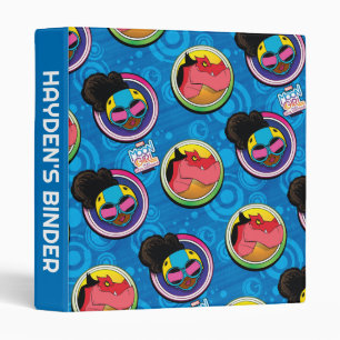 Moon Girl and Devil Dinosaur Circles Pattern Binder