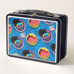 Moon Girl and Devil Dinosaur Circles Pattern Metal Lunch Box