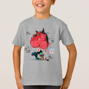 Moon Girl and Devil Dinosaur Graffiti Painting T-Shirt