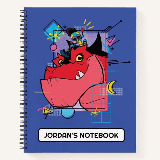 Moon Girl and Devil Dinosaur Memphis Pop Graphic Notebook (Front)