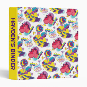 Moon Girl and Devil Dinosaur Memphis Pop Pattern Binder