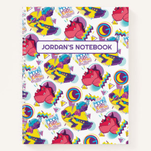 Moon Girl and Devil Dinosaur Memphis Pop Pattern Notebook
