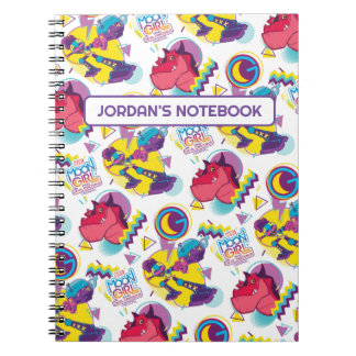 Moon Girl and Devil Dinosaur Memphis Pop Pattern Notebook