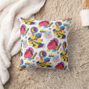 Moon Girl and Devil Dinosaur Memphis Pop Pattern Throw Pillow