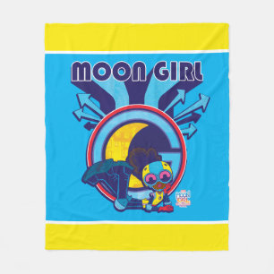 Moon Girl Arrow Icon Graphic Fleece Blanket