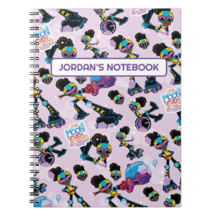 Moon Girl Character Pose Pattern Notebook