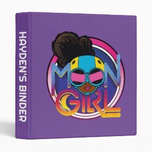 Moon Girl Goggles Logo Graphic Binder