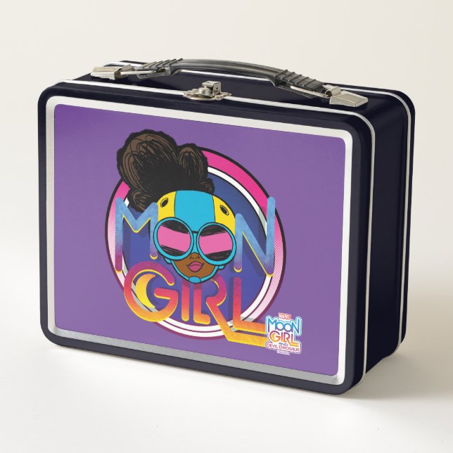 Moon Girl Goggles Logo Graphic Metal Lunch Box (Front)