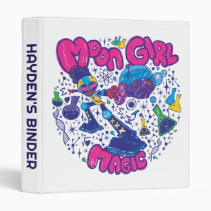 Moon Girl Magic Science Doodle Graphic Binder