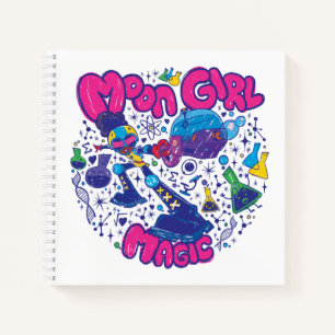 Moon Girl Magic Science Doodle Graphic Notebook