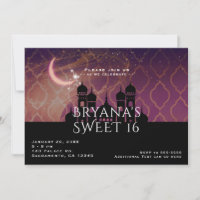 Moon Glow Arabian Nights Moroccan Sweet 16 