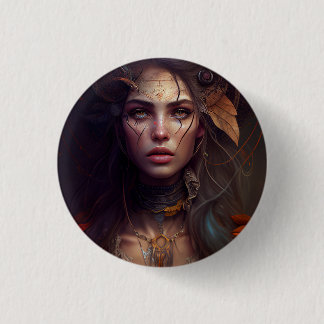 Moon Goddess 1 1 Inch Round Button