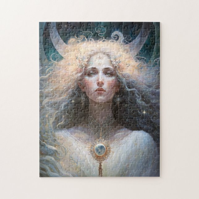 Moon Goddess Fantasy Art Jigsaw Puzzle (Vertical)