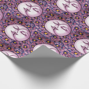 Moon Goddess Floral MoonChild Art                  Wrapping Paper