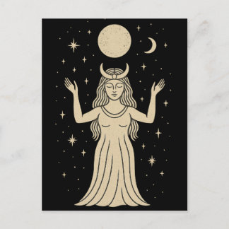 Moon Goddess Mystical Postcard
