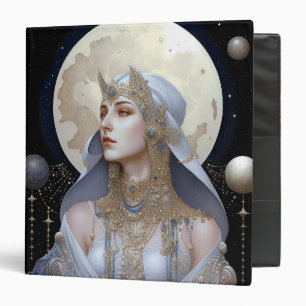 Moon Goddess Queen Fantasy Art Binder