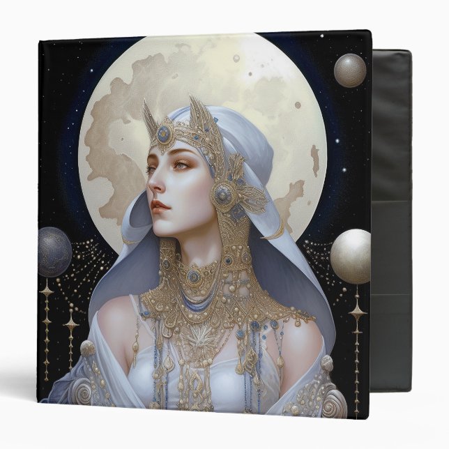 Moon Goddess Queen Fantasy Art Binder (Front/Inside)