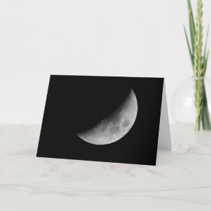 Moon greeting card