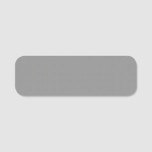 Moon Grey Solid Colour  Name Tag