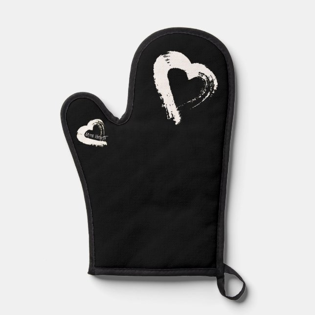 Moon Heart Oven Mitt (Front)