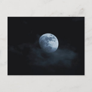 Moon in Clouds Postcard