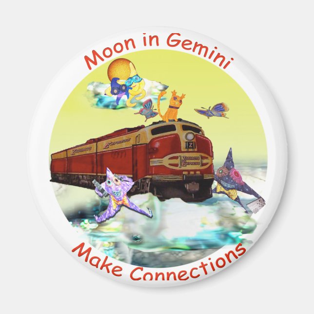 Moon in Gemini Magnet (Front)