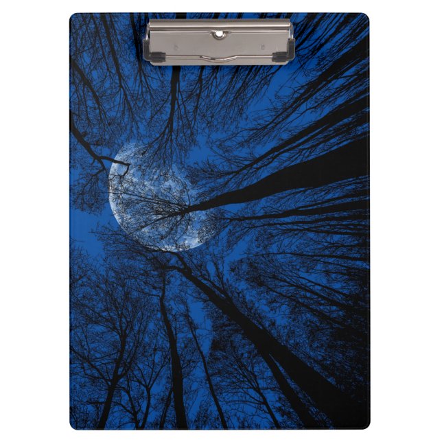 Moon in the Night Sky Clipboard (Front)