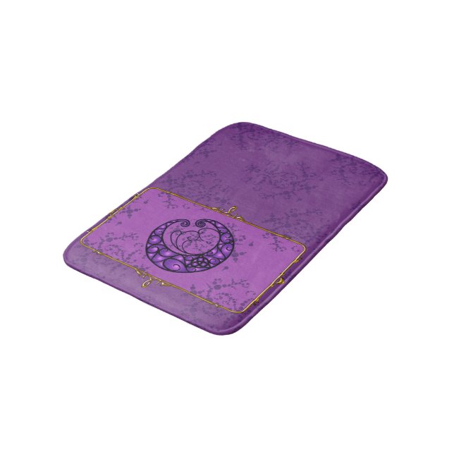 Moon is Mine Purple Bath Mat (Angled)