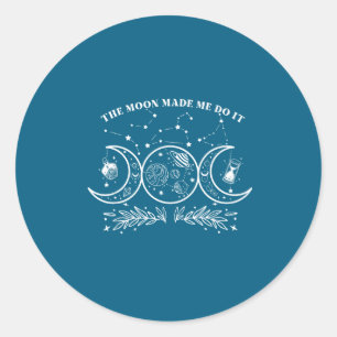 Moon It 1 Classic Round Sticker