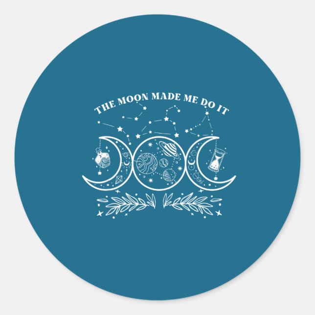 Moon It 1 Classic Round Sticker (Front)