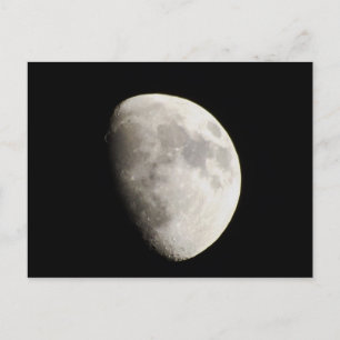 Moon June 18, 2013 Waxing Gibbous. Postcard