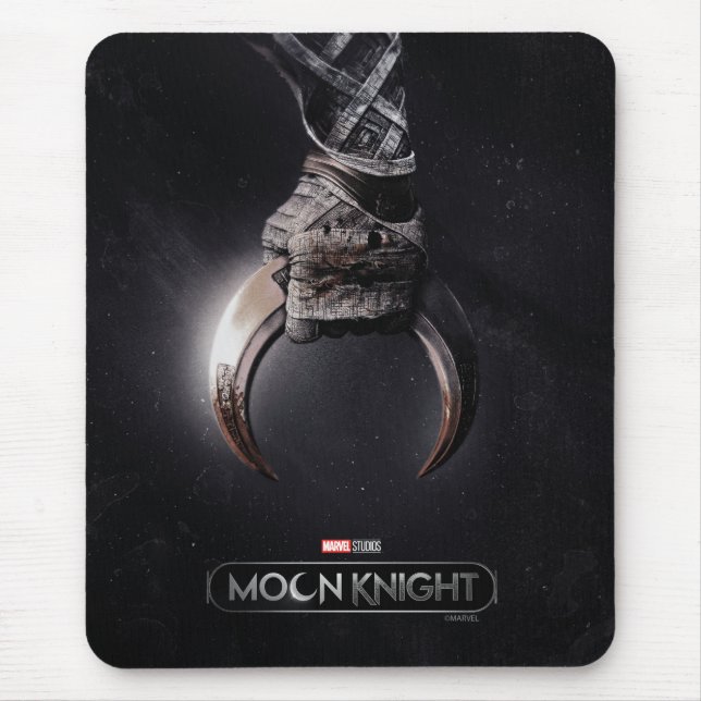 Moon Knight Clasping Crescent Dart Poster Art Mouse Pad (Front)